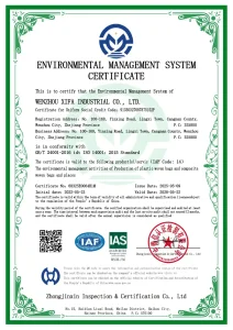 Environmental Management System Certificate