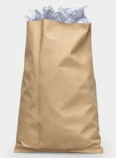 Industrial paper bag for powder and dry material packaging